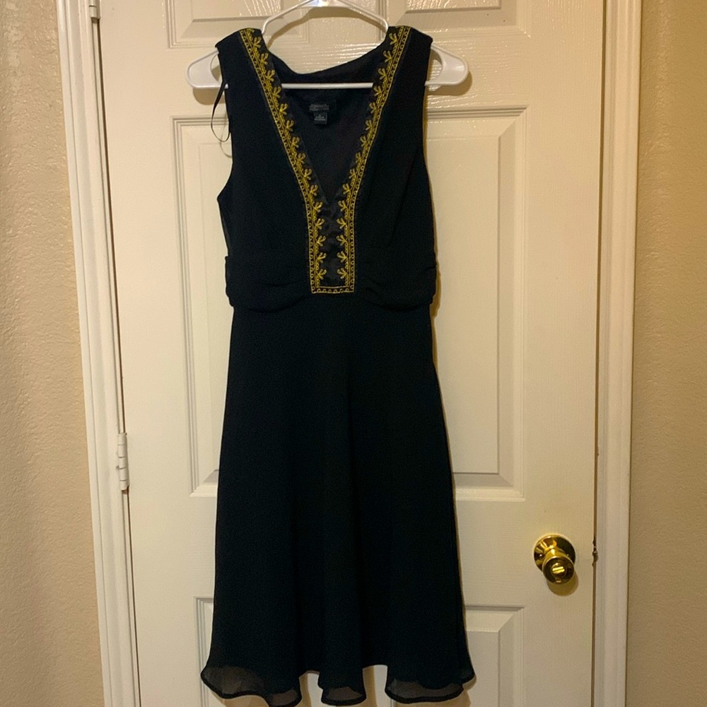 Black and gold Christmas dress